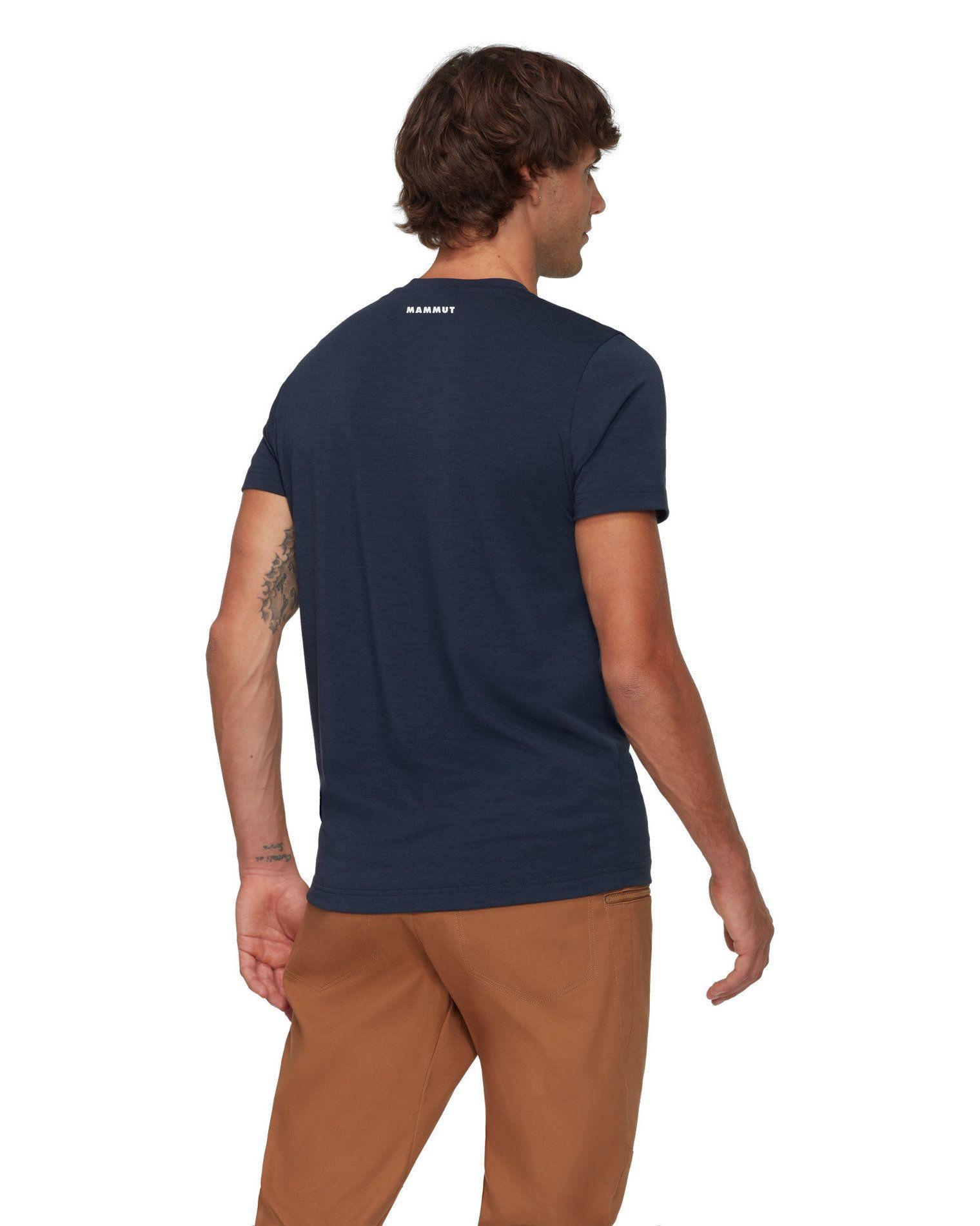 Polera Mammut Hombre Trovat Logo Azul Marino-2