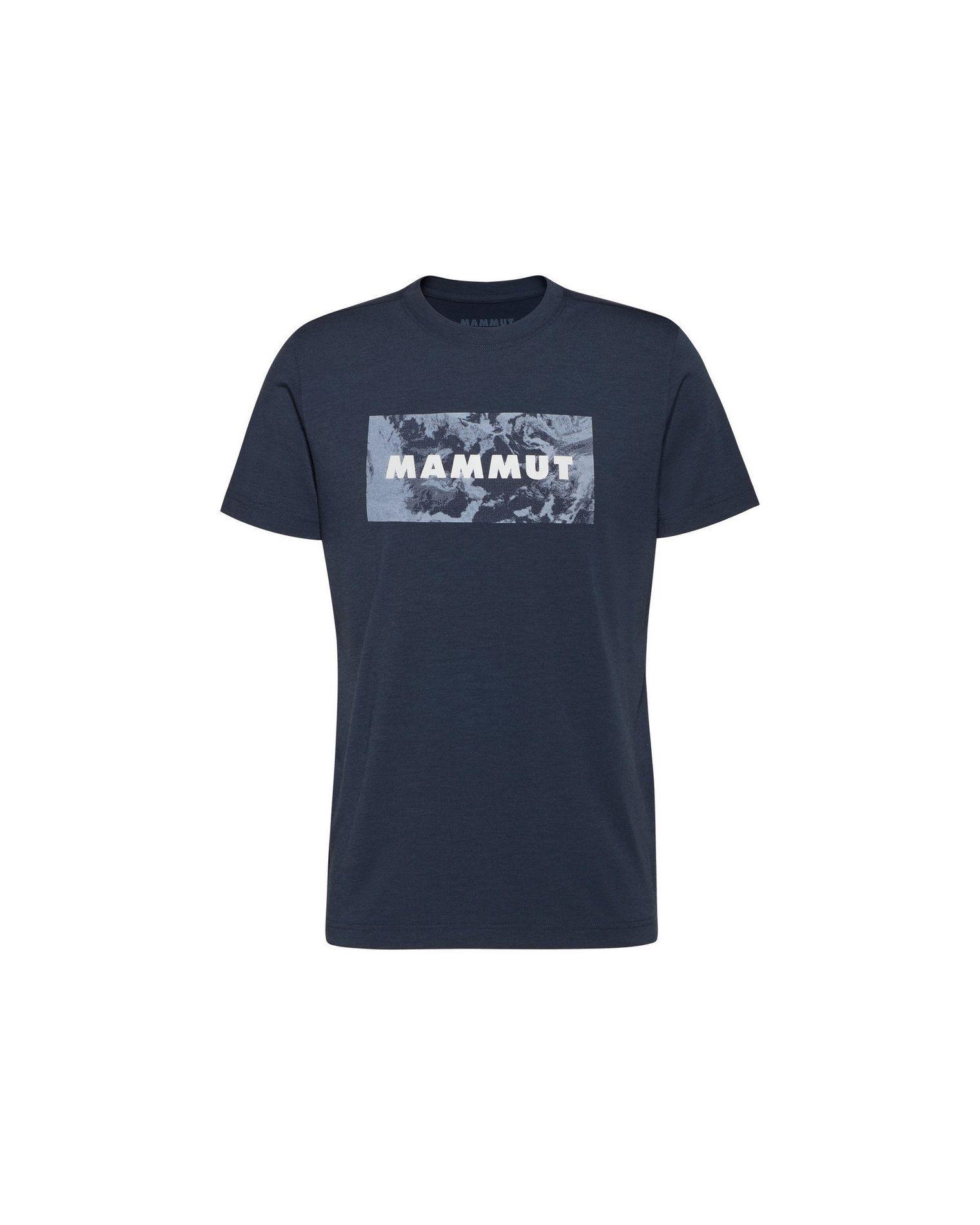 Polera Mammut Hombre Trovat Logo Azul Marino-3