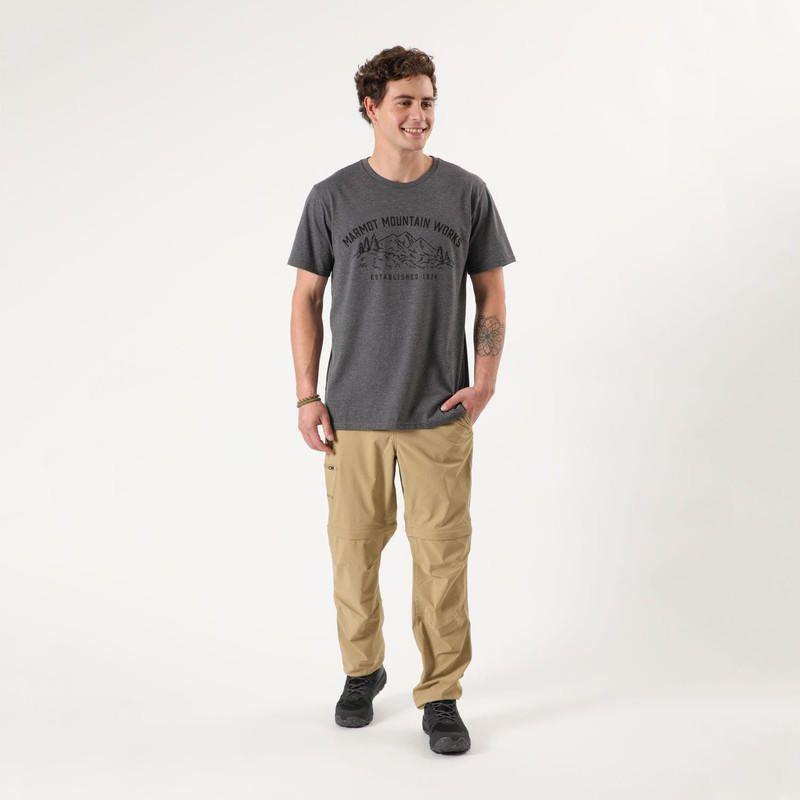 Polera Marmot Hombre Mountain Works Tee Gris-2
