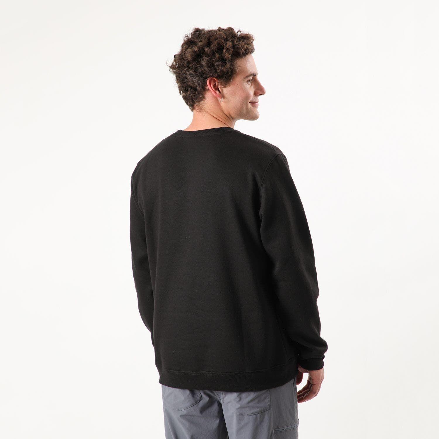 Poleron Marmot Hombre Chest Logo Crew Negro-4