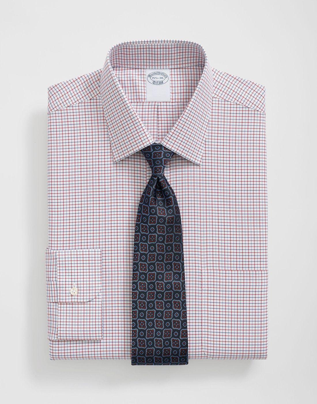 Camisa Brooks Brothers Hombre Ds Perf Ni Ain Regular - Patterns Lila-0