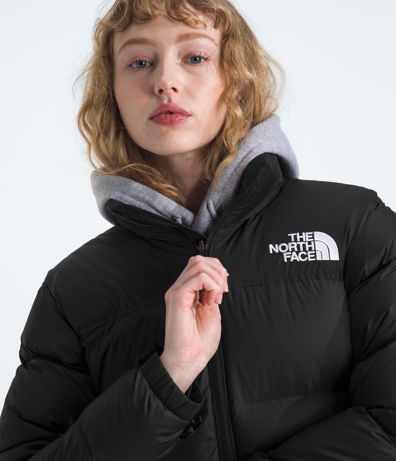 Chaqueta De Pluma 1996 Retro Nuptse Mujer Negro-3