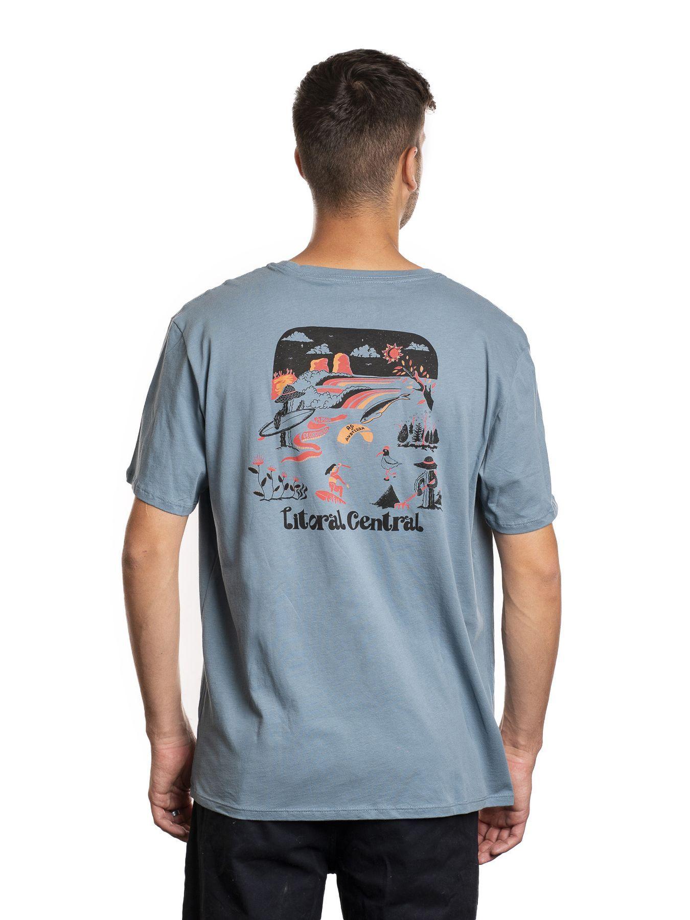 Polera Andesgear Hombre Cordillera A Mar Azul-1