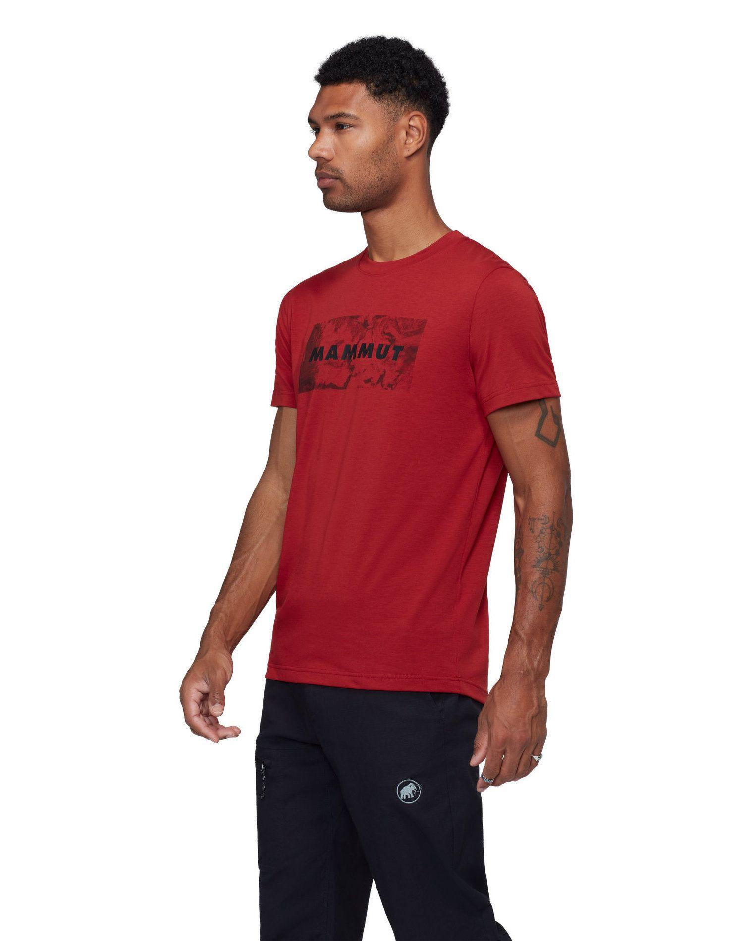 Polera Mammut Hombre Trovat Logo Rojo-1