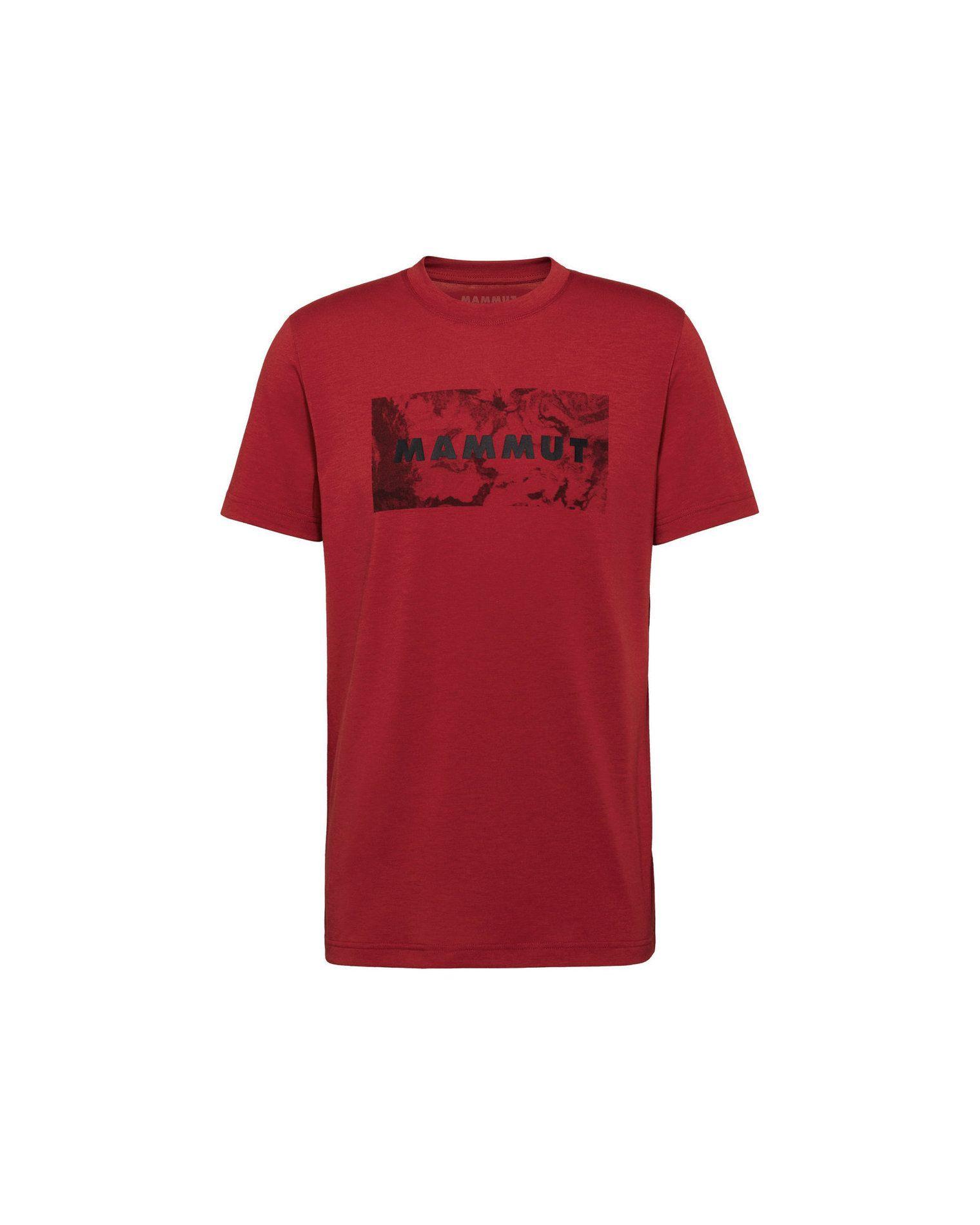 Polera Mammut Hombre Trovat Logo Rojo-4
