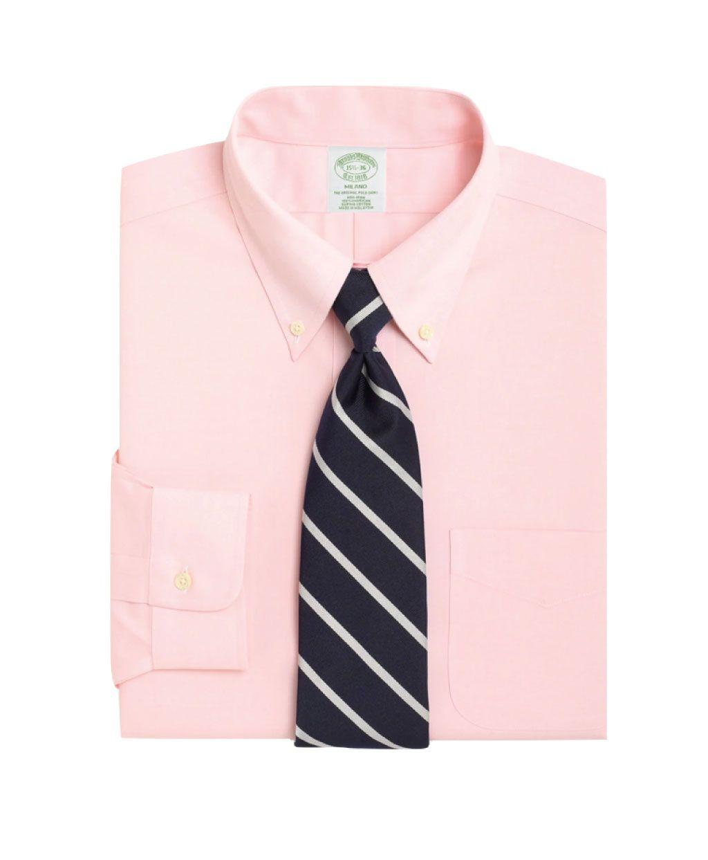 Camisas Milano Fit Non-Iron PBD Rosado-0
