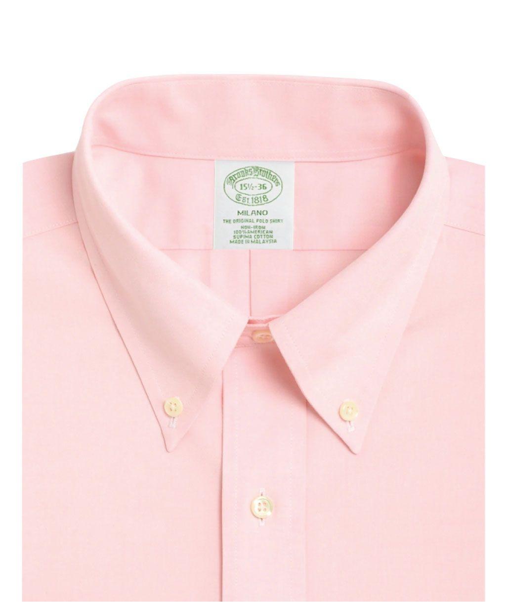 Camisas Milano Fit Non-Iron PBD Rosado-1