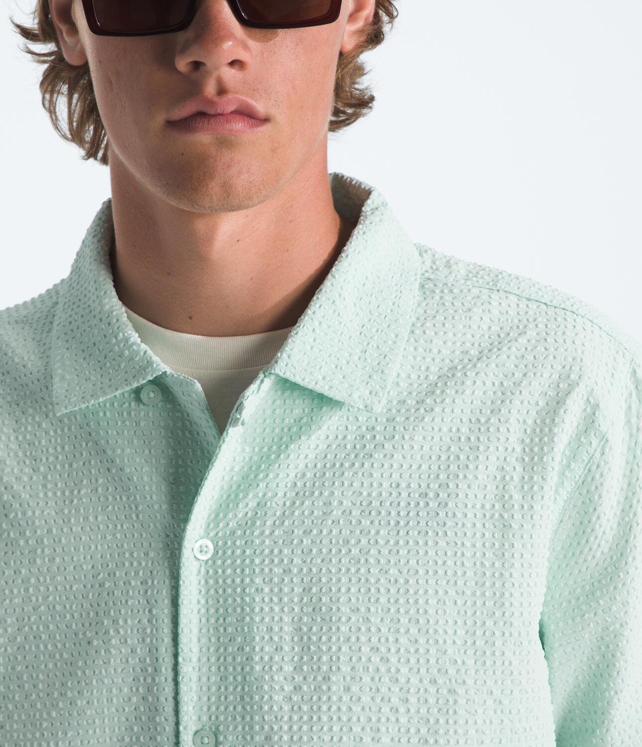 Polera Pacific City Button Down Hombre Celeste-4