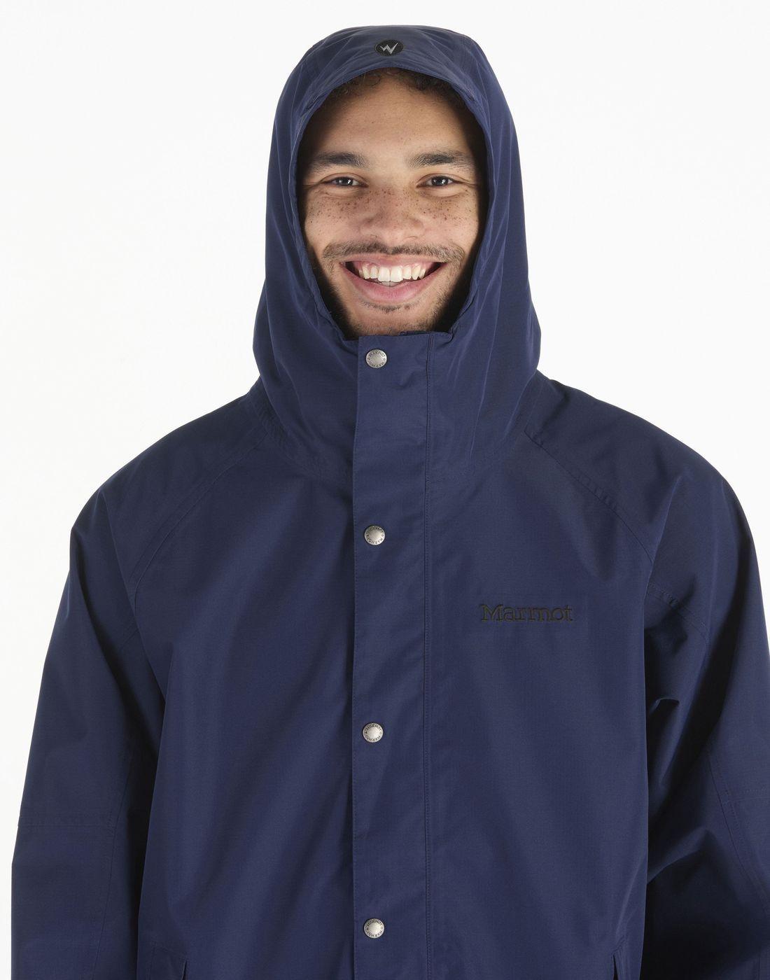 Chaqueta Marmot Hombre Impermeable Cascade Azul-5