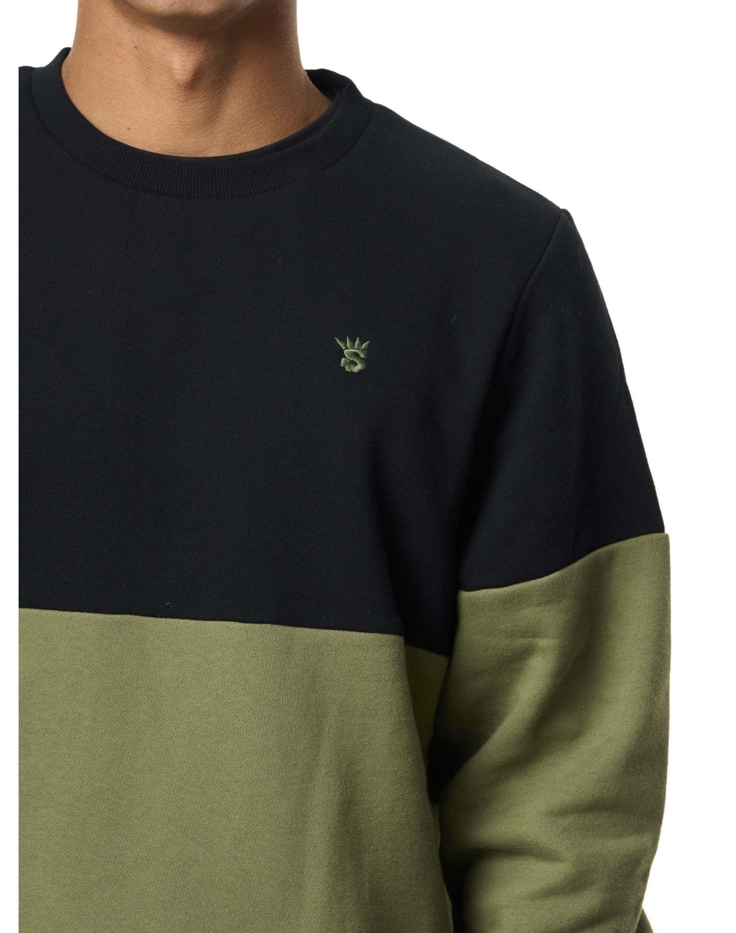 Polerón Stoked Hombre Fishing Negro-Verde-3