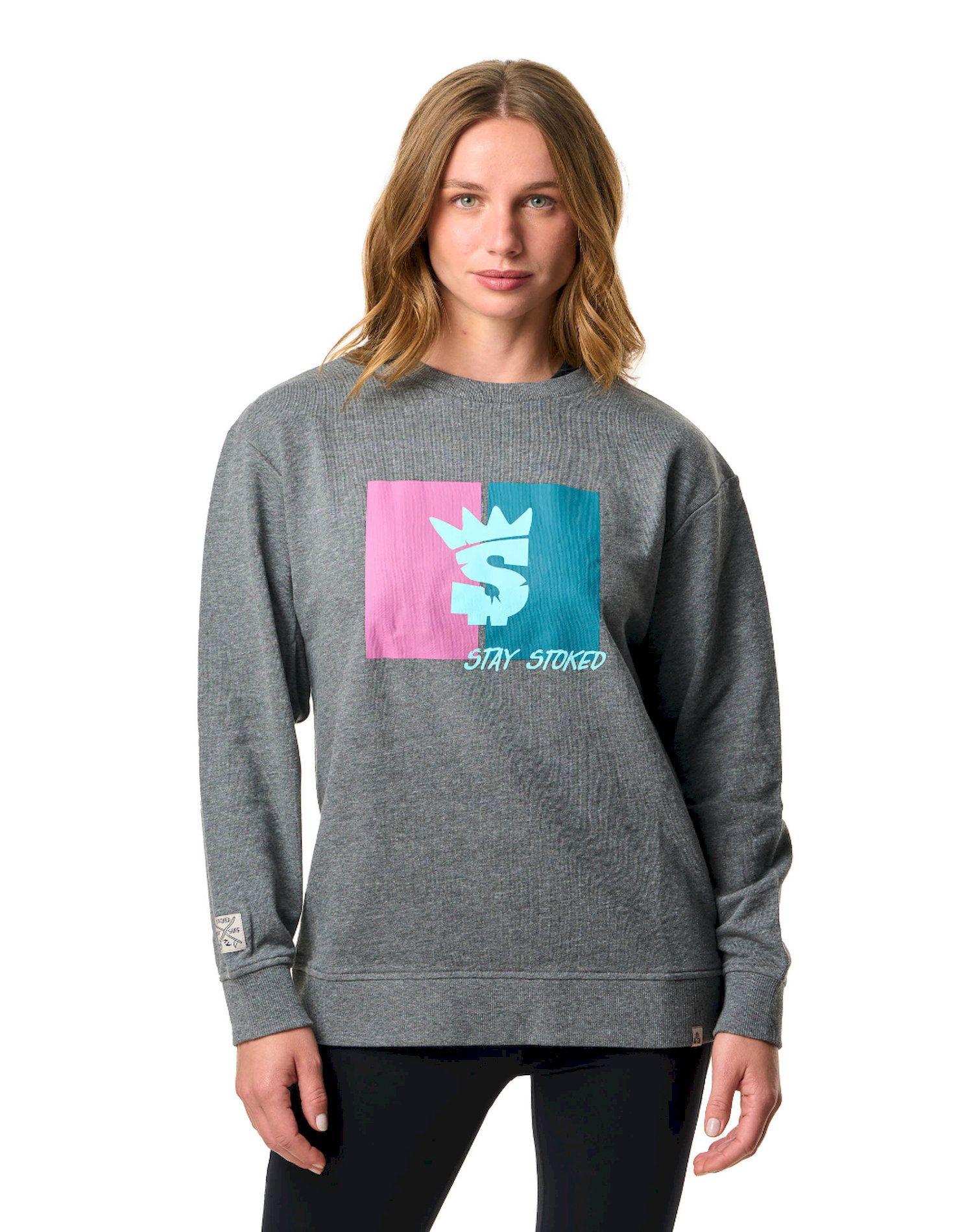 Polerón Stoked Mujer Coral Negro-0