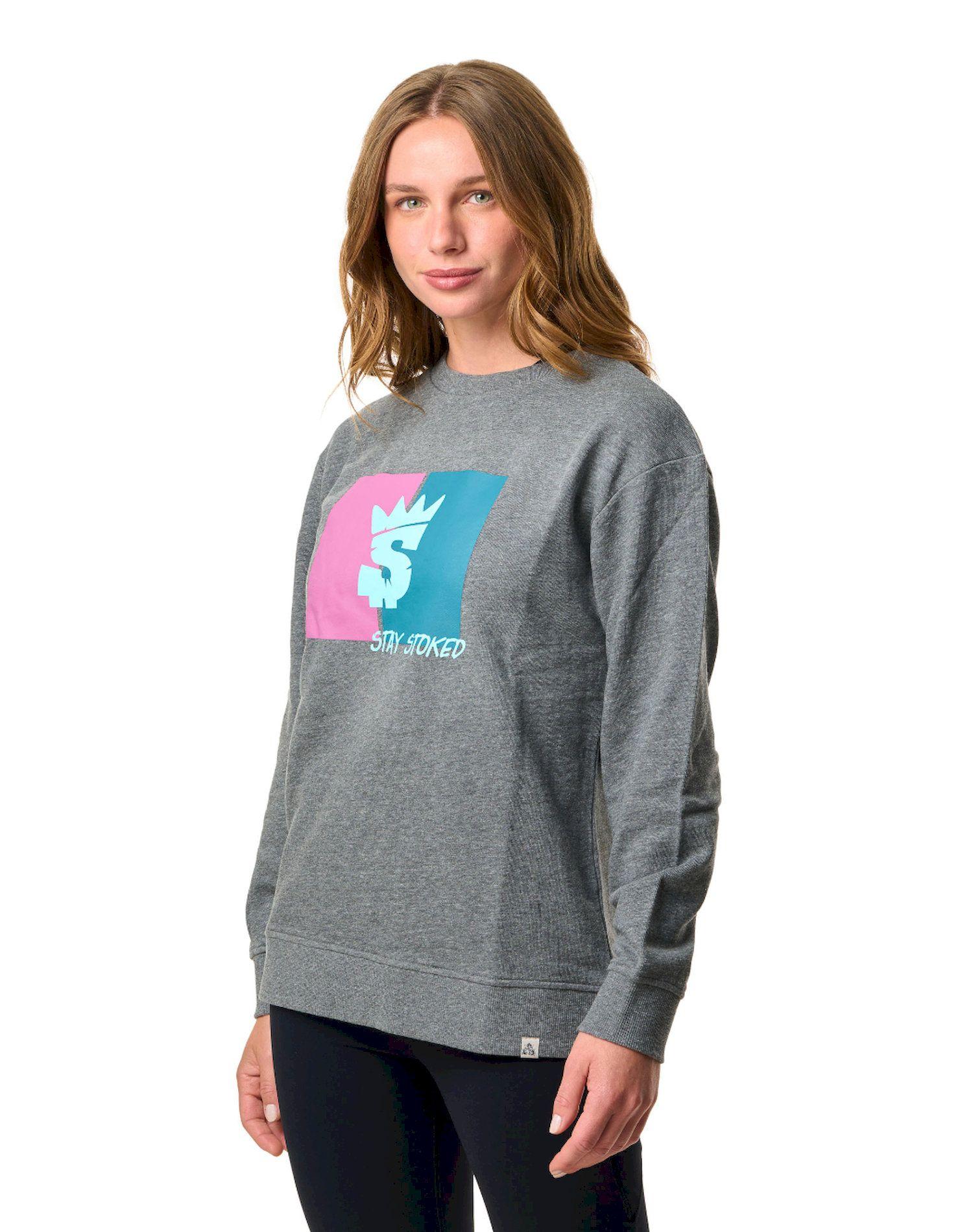 Polerón Stoked Mujer Coral Negro-1