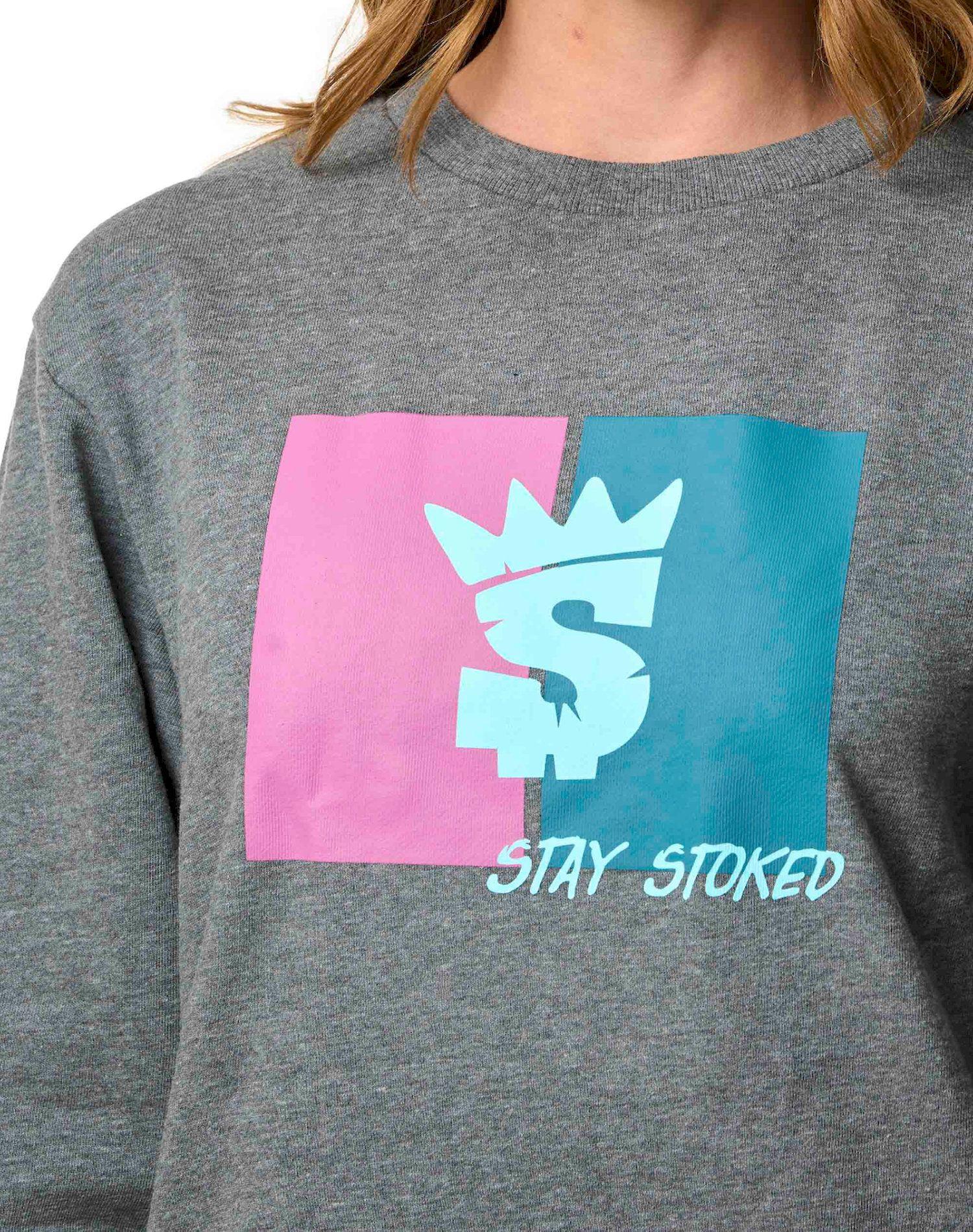 Polerón Stoked Mujer Coral Negro-3