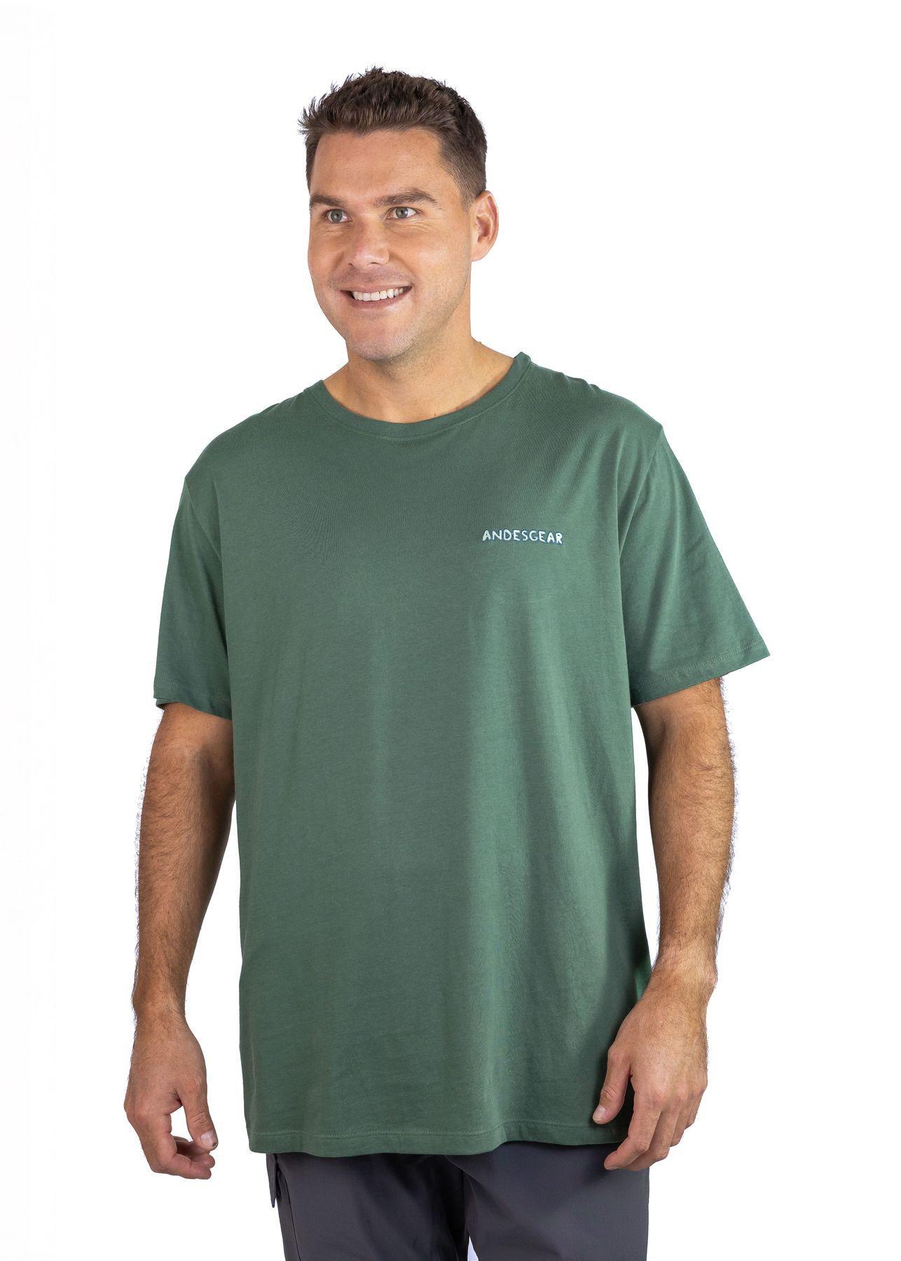 Polera Andesgear Hombre Logo Verde-0