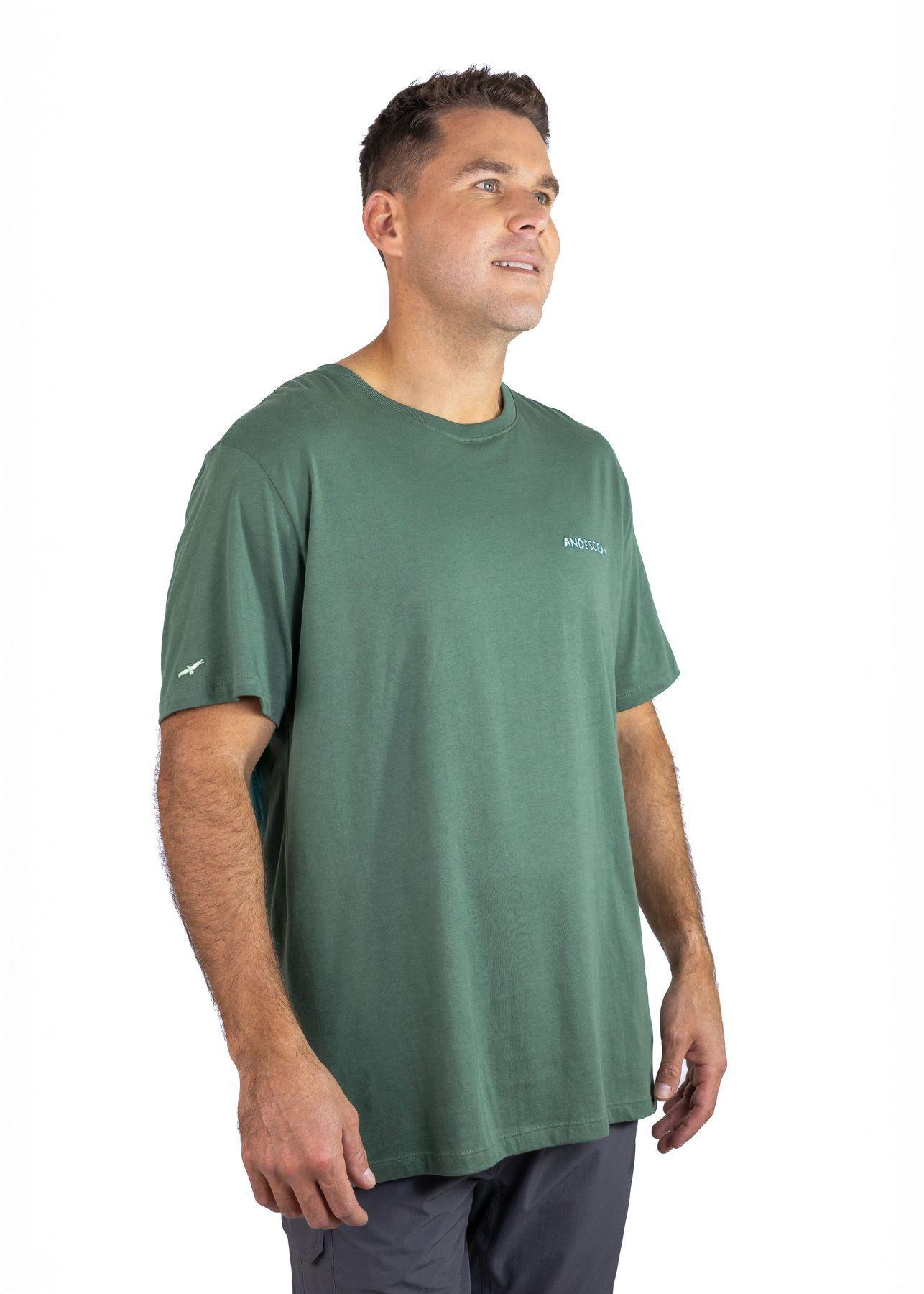 Polera Andesgear Hombre Logo Verde-1