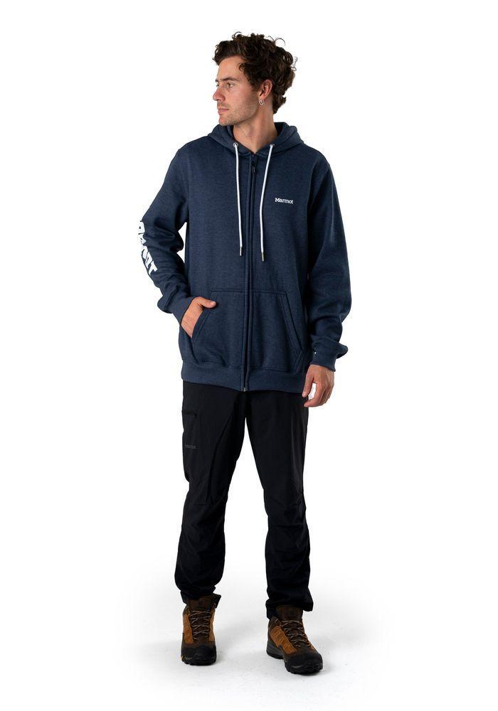 Polerón Marmot Hombre Sleeve Logo Full Azul Marino Azul Marino-2