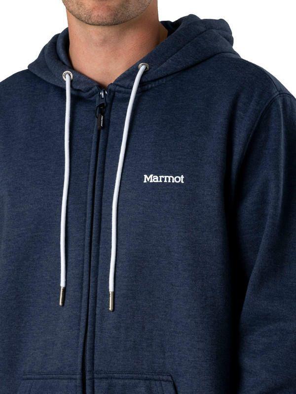 Polerón Marmot Hombre Sleeve Logo Full Azul Marino Azul Marino-3