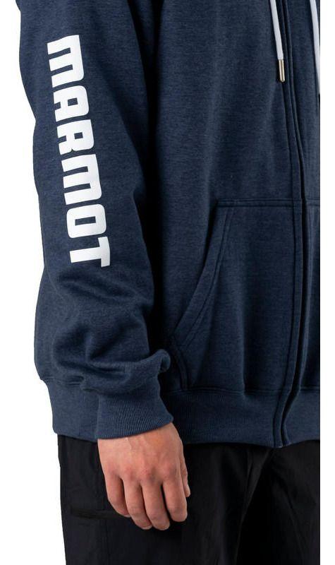 Polerón Marmot Hombre Sleeve Logo Full Azul Marino Azul Marino-4