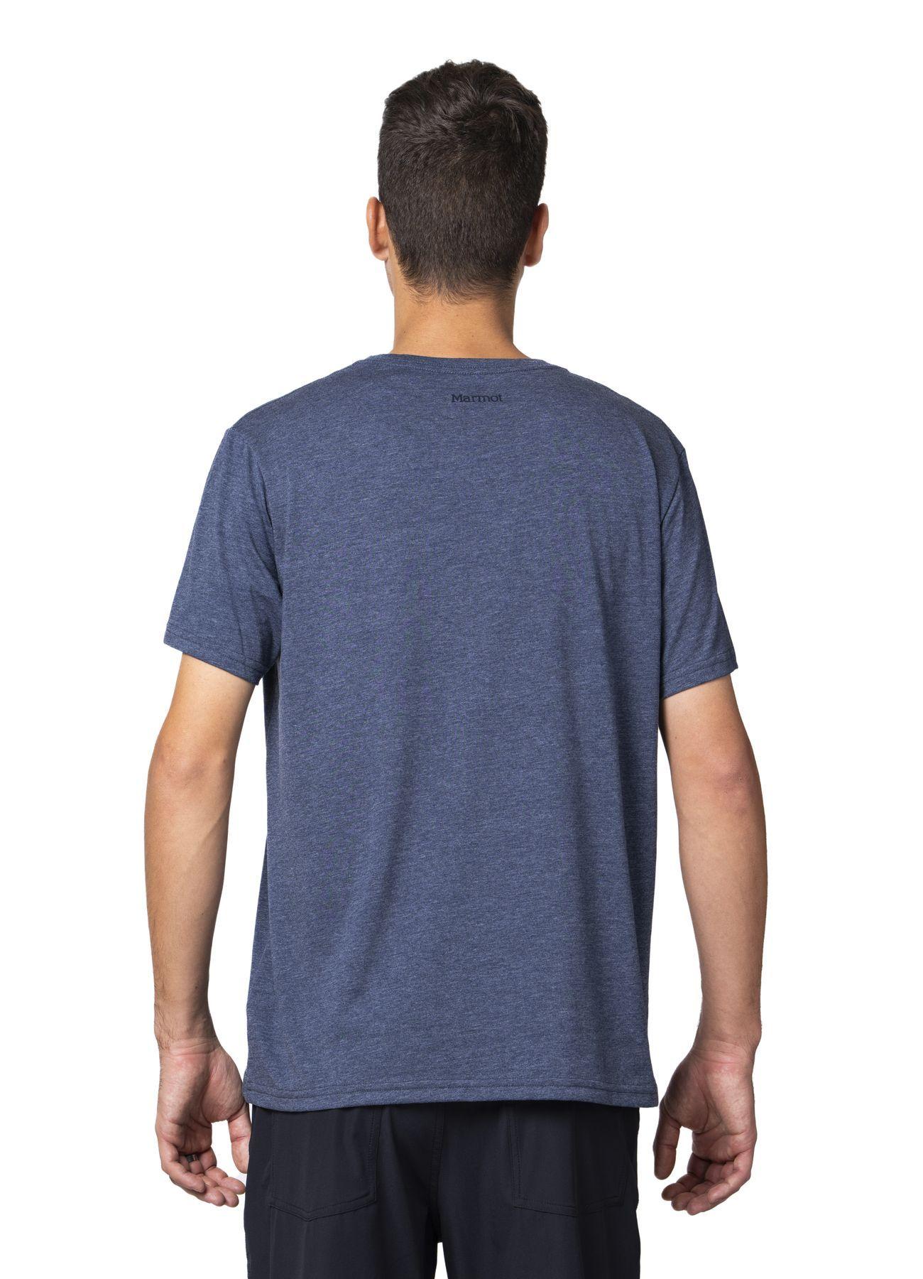 Polera Hombre Marmot Logoo Tee Azul-2
