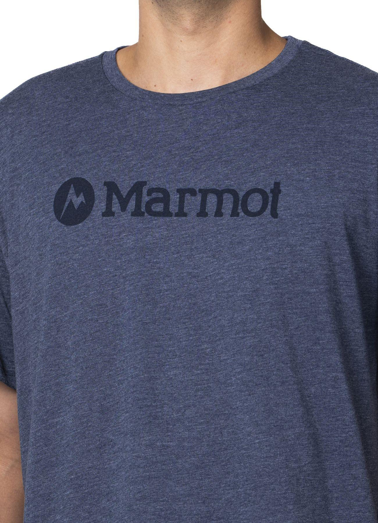 Polera Hombre Marmot Logoo Tee Azul-3