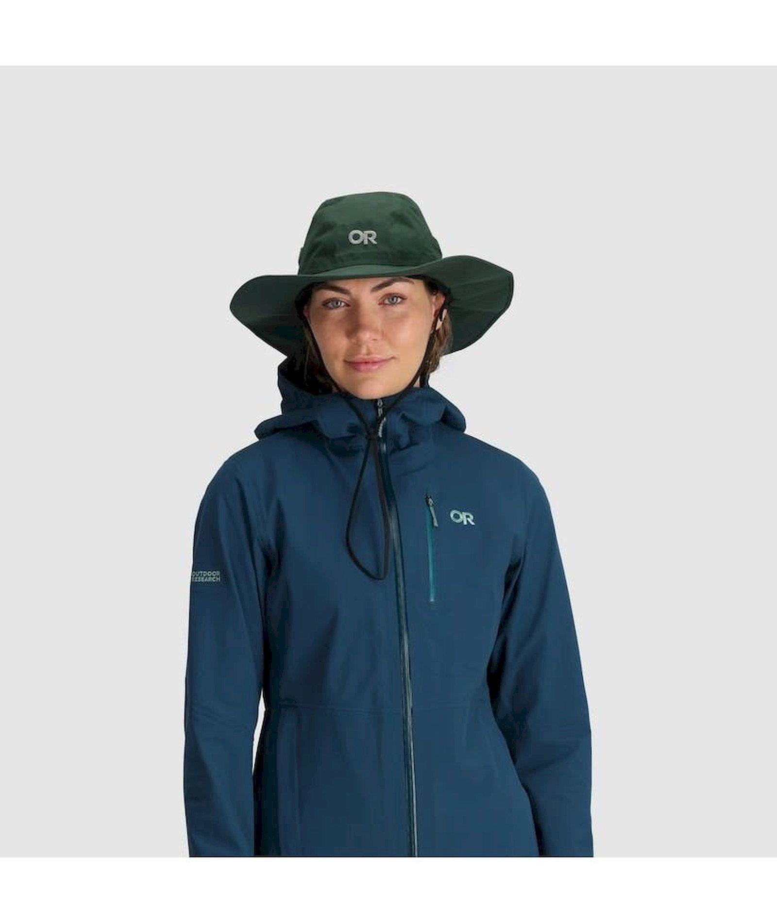 Sombrero OR Unisex Seattle Rain Hat Verde Oscuro-3