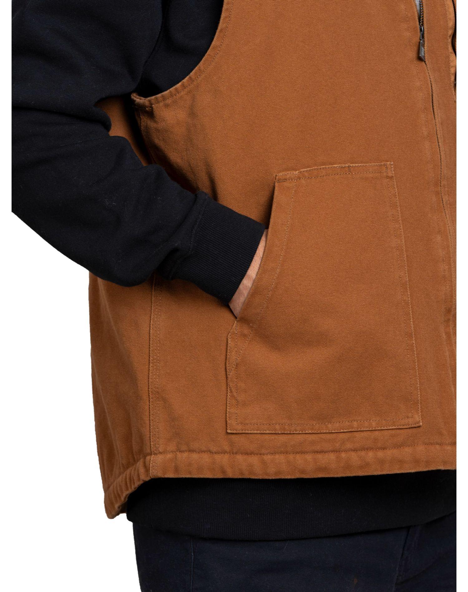 Chaqueta Stoked Hombre Vest Café-4