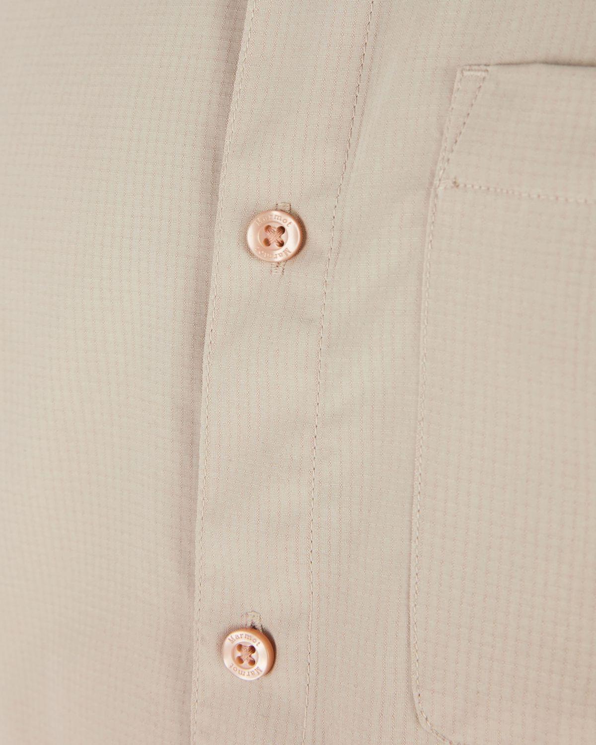 Camisa Marmot Hombre Aerobora Ss Beige-3