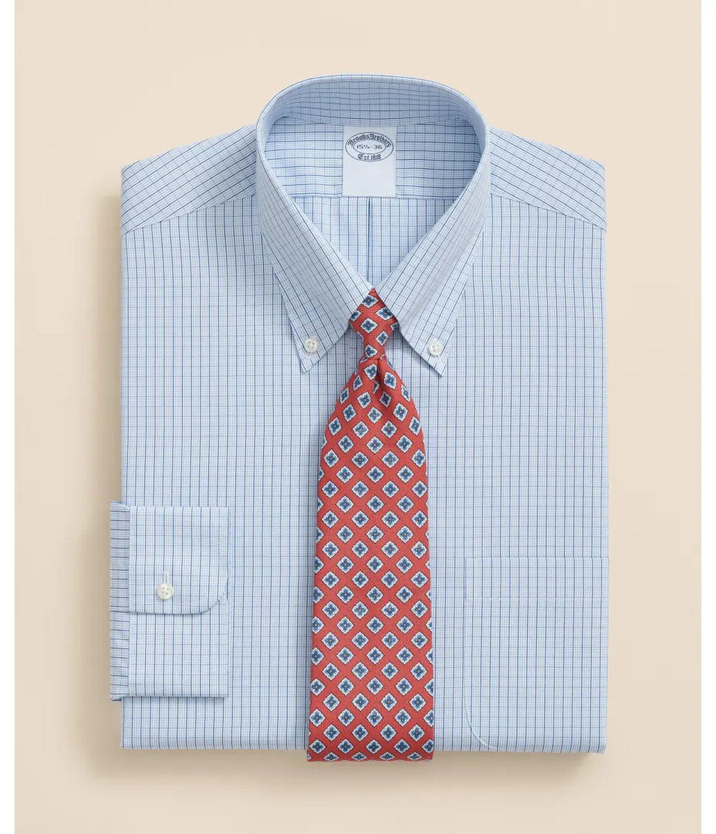 Camisa Brooks Brothers Hombre Ds Fin Bc Rctn Pbd Azul-0