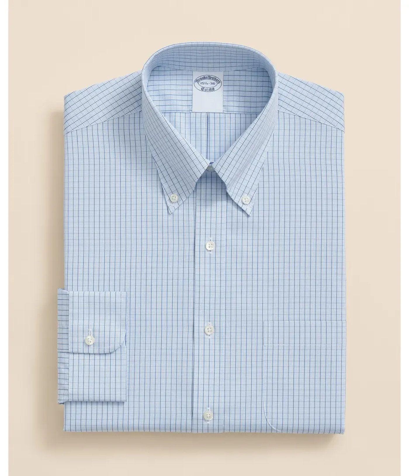 Camisa Brooks Brothers Hombre Ds Fin Bc Rctn Pbd Azul-2