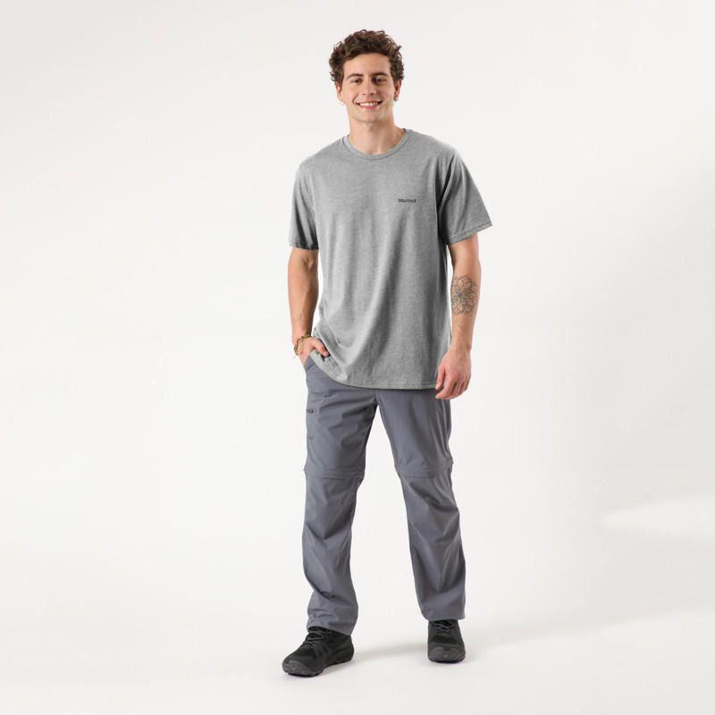 Polera Marmot Hombre Woodcut Tee Gris-2