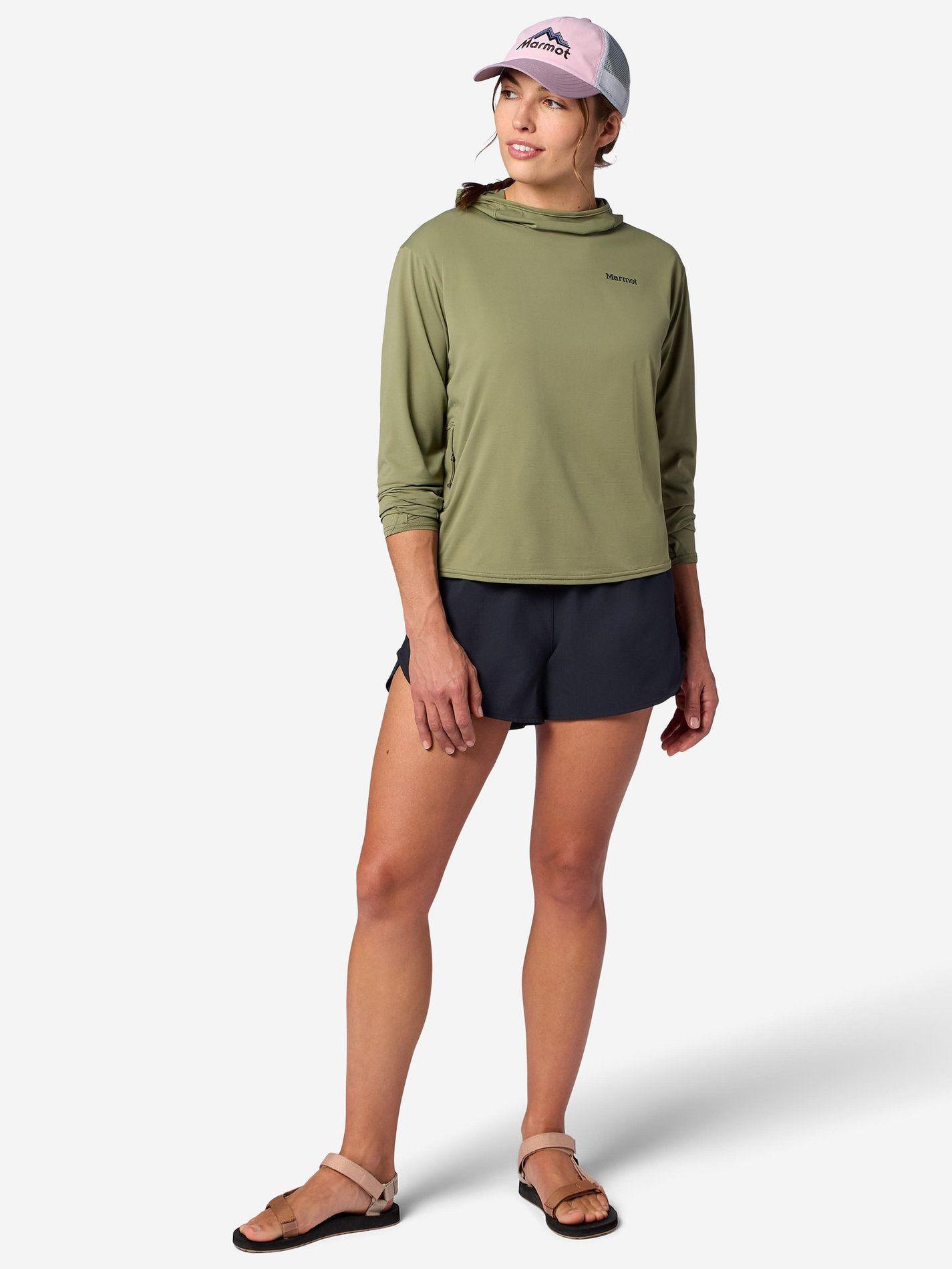 Polera Marmot Mujer Airexchange Upf50 Verde-2