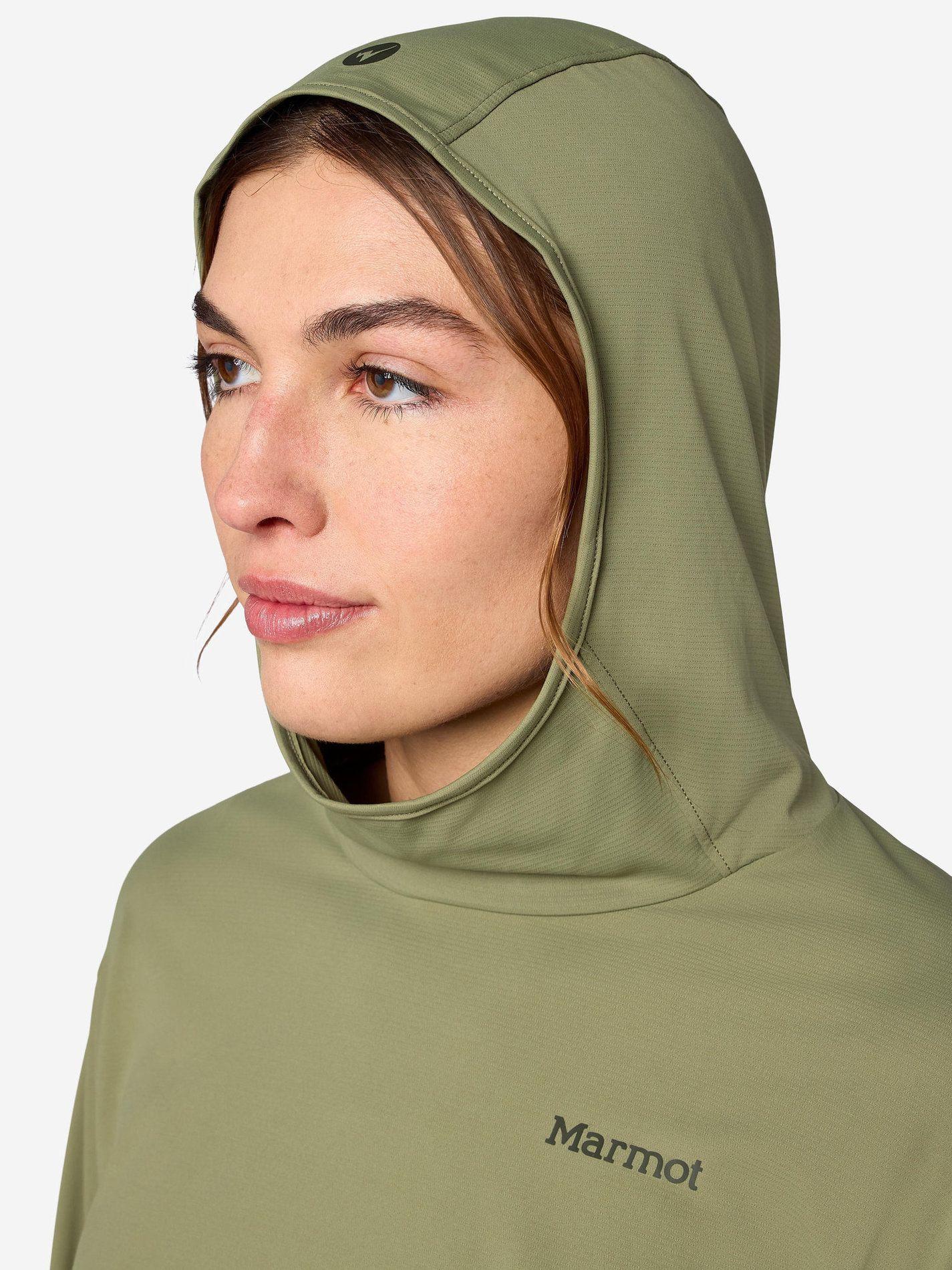 Polera Marmot Mujer Airexchange Upf50 Verde-3