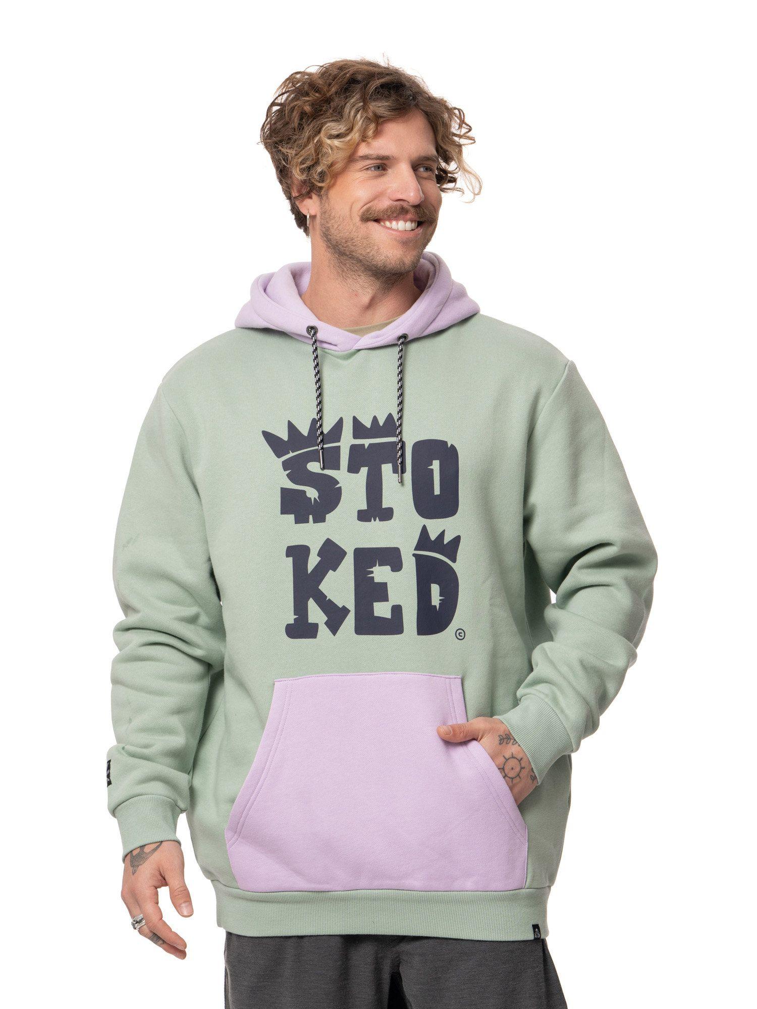 Poleron Stoked Hombre Logo Morado-0
