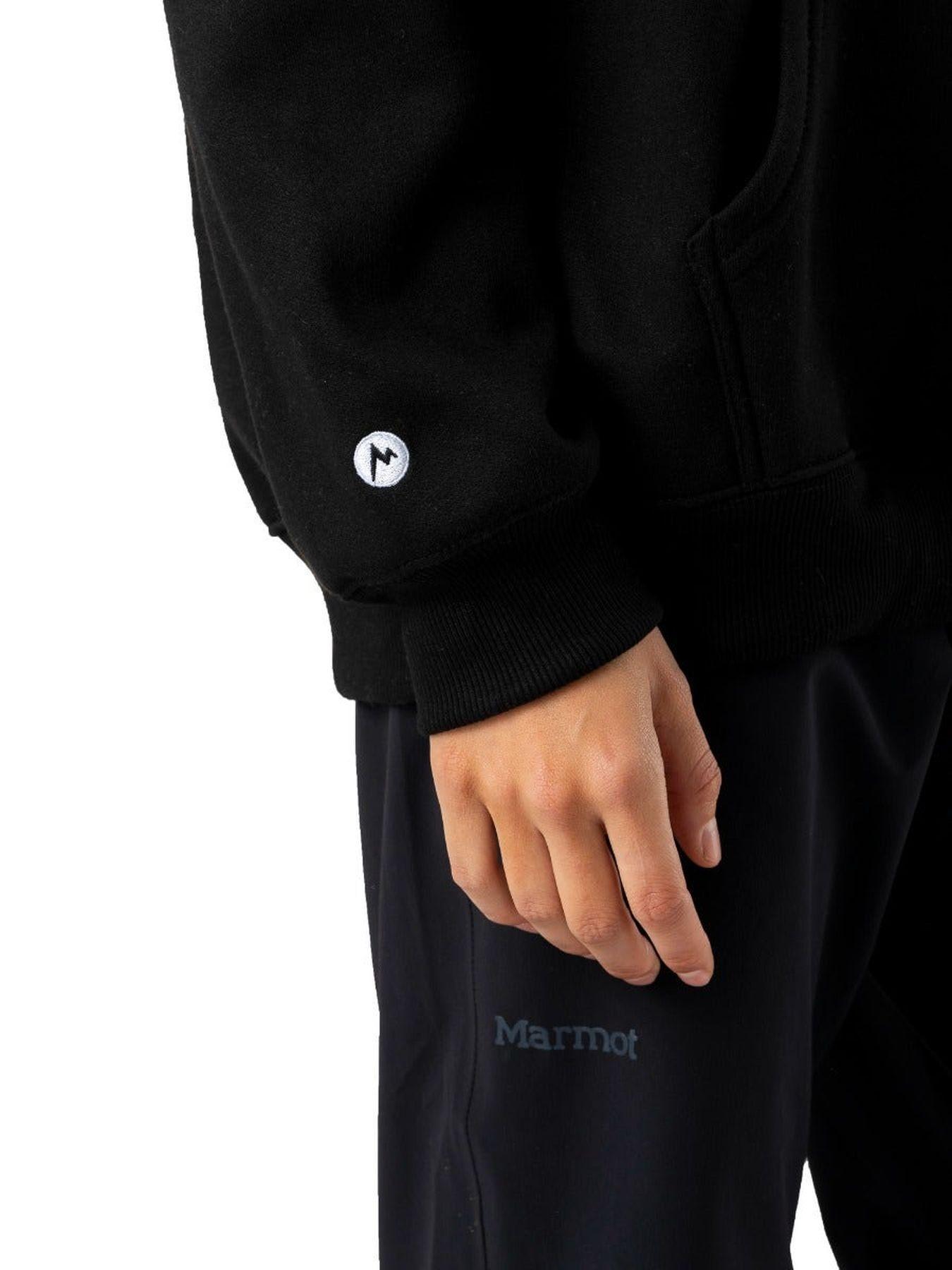 Poleron Marmot Mujer Chest Logo Hoody Negro-9