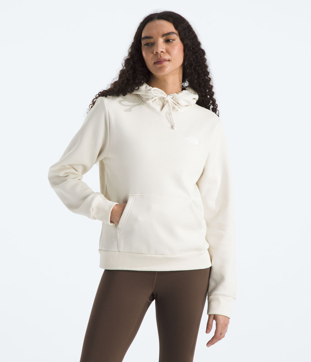 Poleron Evo Emb Hoodie Mujer Blanco Invierno-0