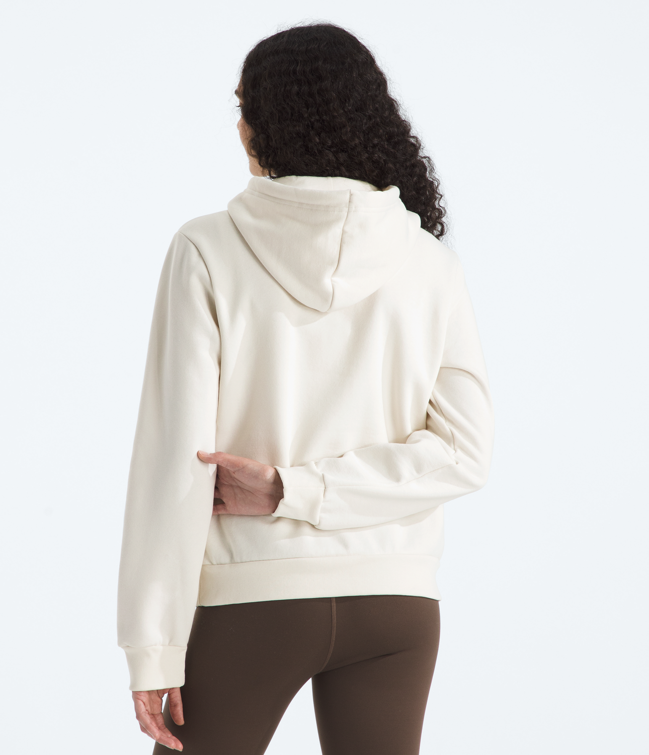 Poleron Evo Emb Hoodie Mujer Blanco Invierno-1
