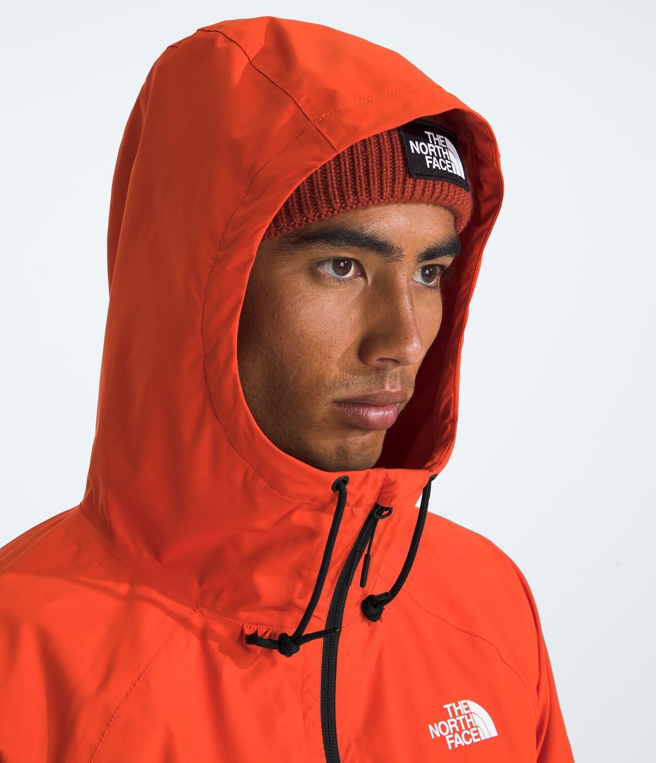 Chaqueta Impermeable Antora Hoodie Hombre Rojo-4
