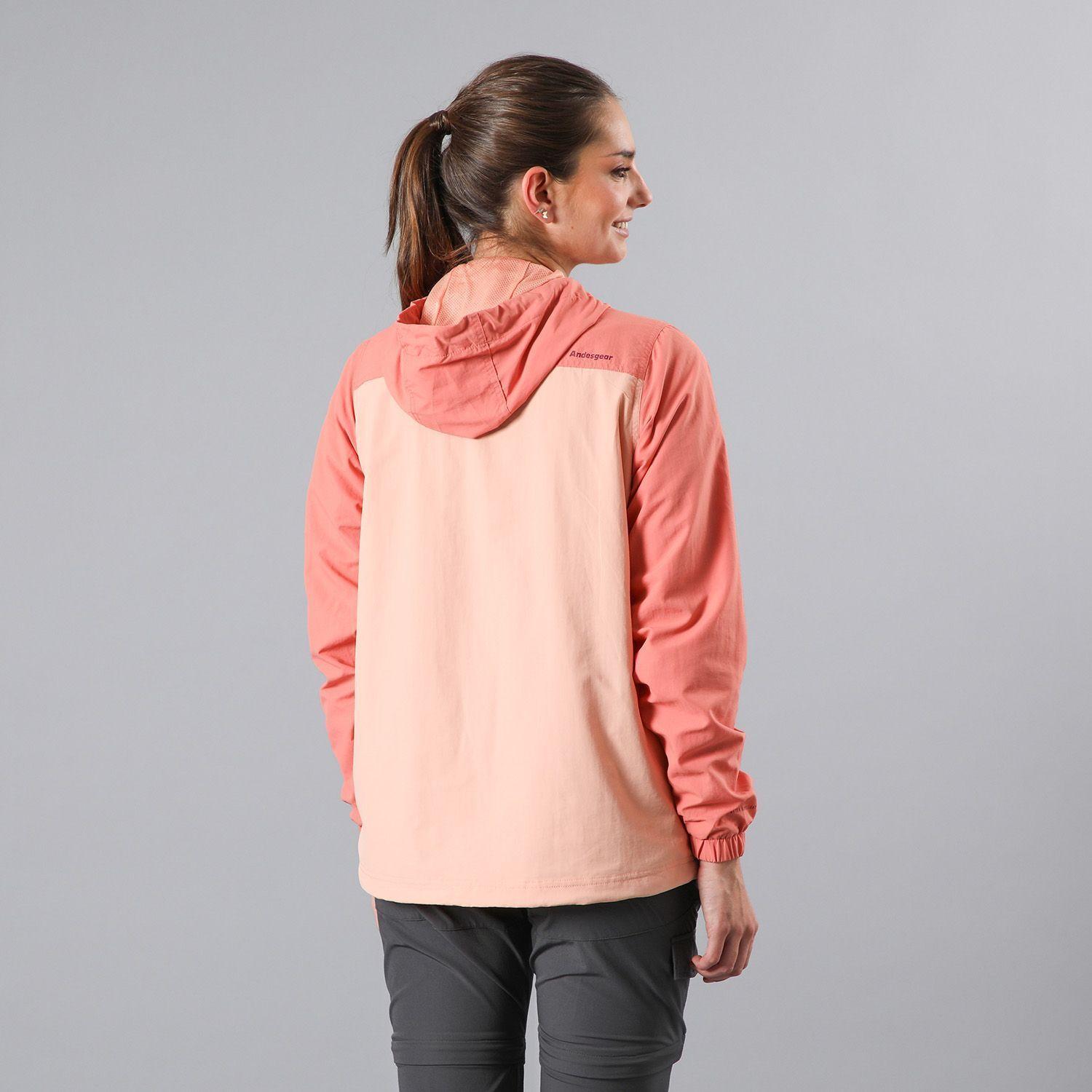 Cortaviento Andesgear Mujer Farellones Rosa Rosado-1