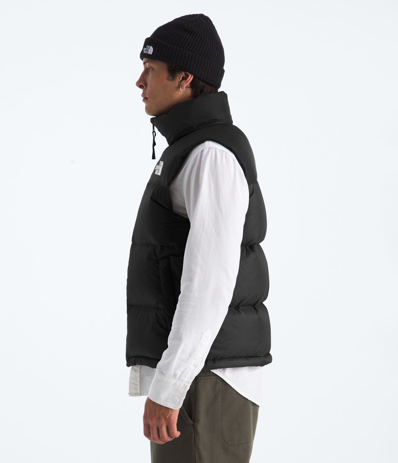 Chaqueta De Pluma 1996 Retro Nuptse Vest Hombre Negro-3