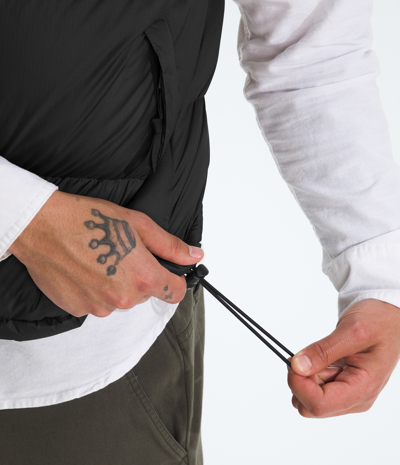 Chaqueta De Pluma 1996 Retro Nuptse Vest Hombre Negro-4