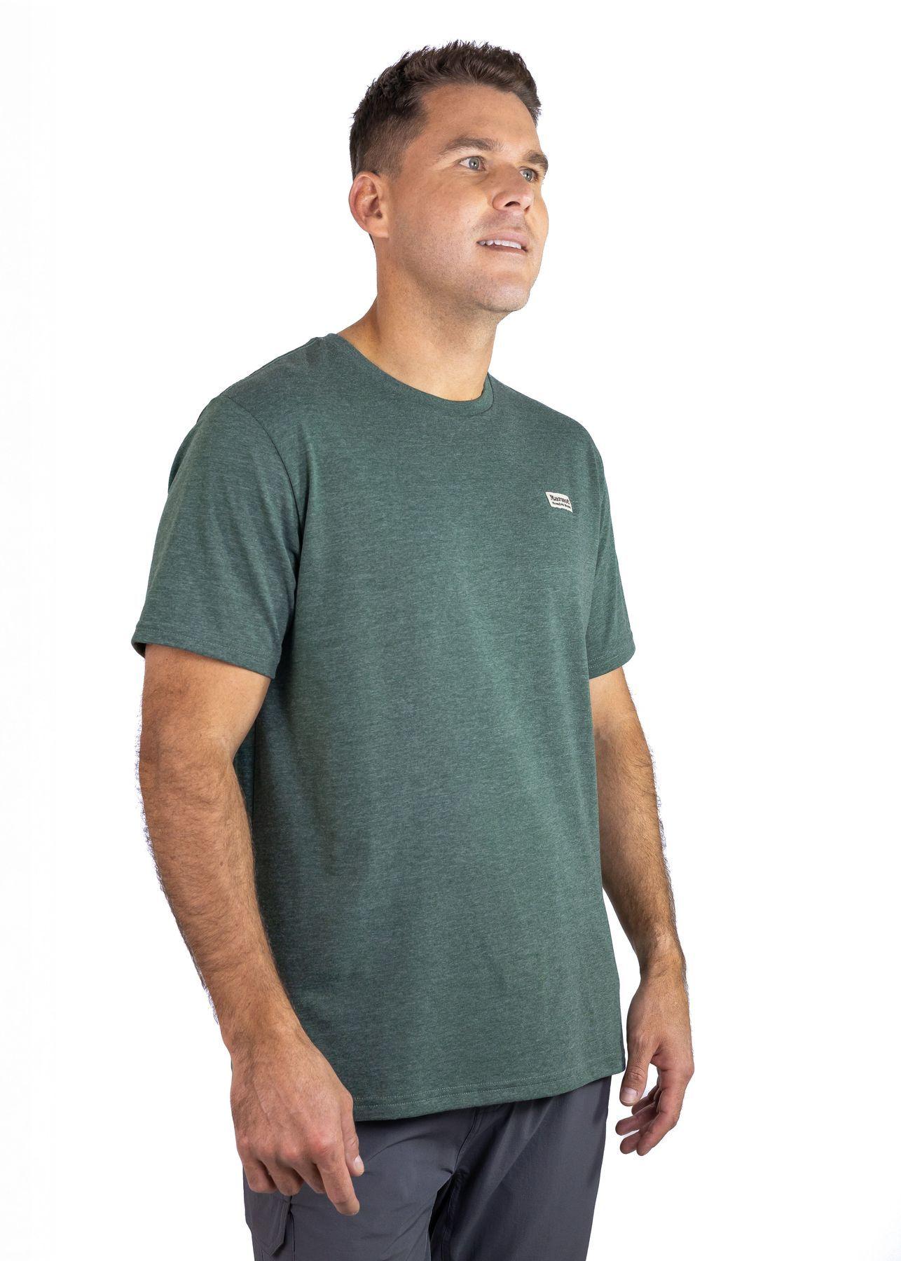 Polera Marmot Hombre Chest Vintage Label Tee Verde-4
