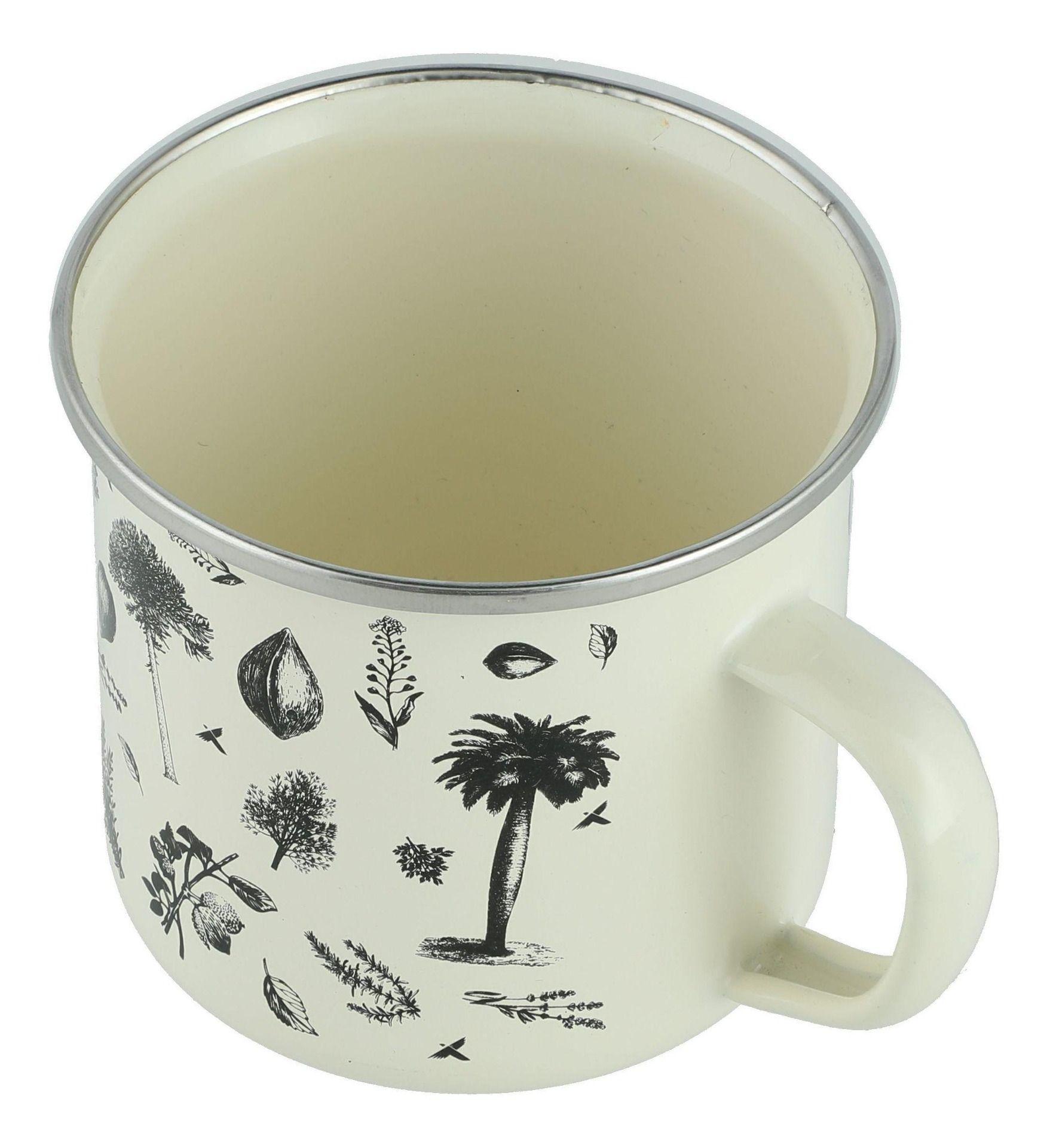 Taza Andesgear Unisex Enamel Flora 350 Ml Crema-1