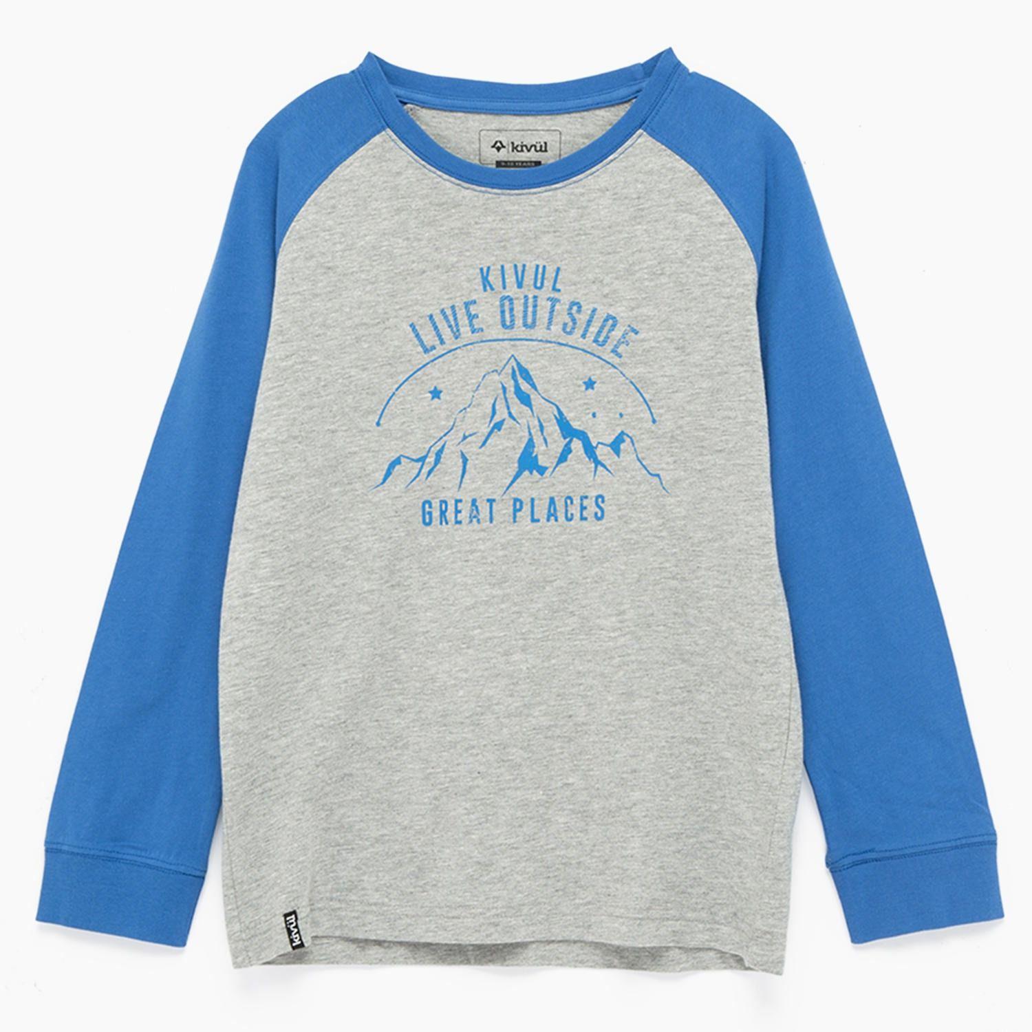 Polera Kivül Niño Raglan Gris-0