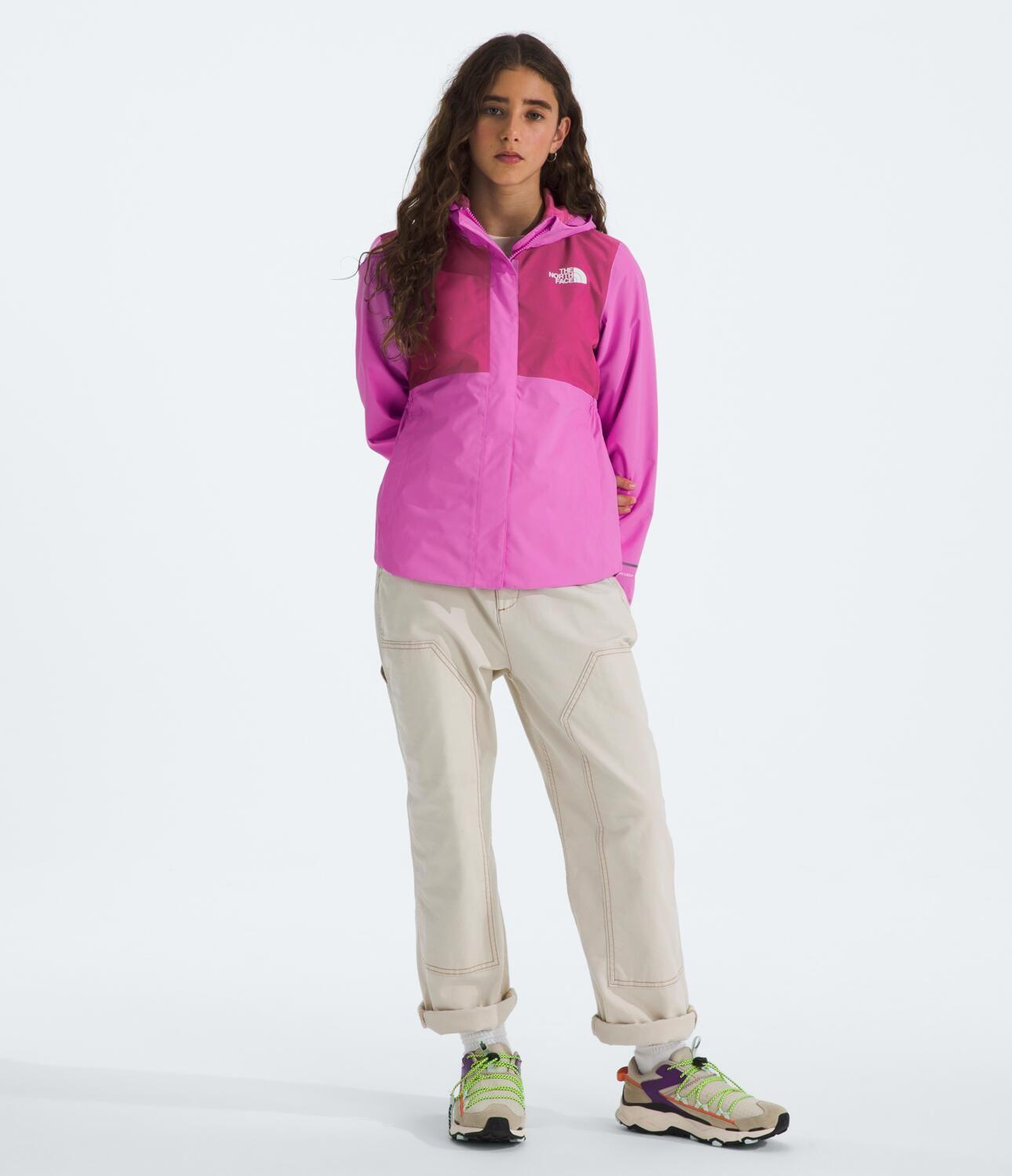 Chaqueta Impermeable Antora Niña Rosado-1