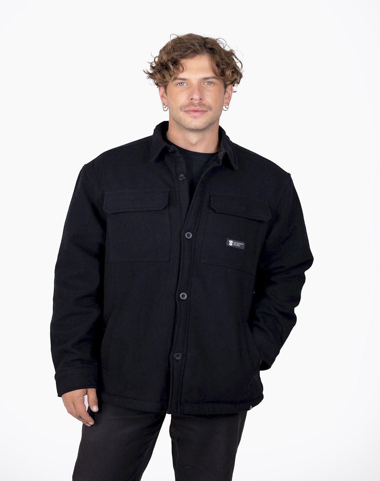 Chaqueta Stoked Hombre Ola Negro-2