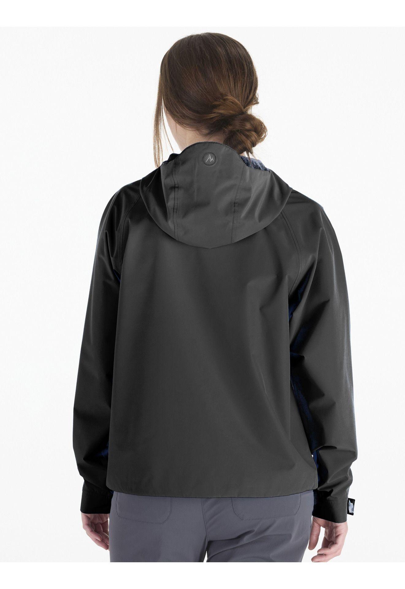 Chaqueta Marmot Mujer Impermeable Cascade Negro-2