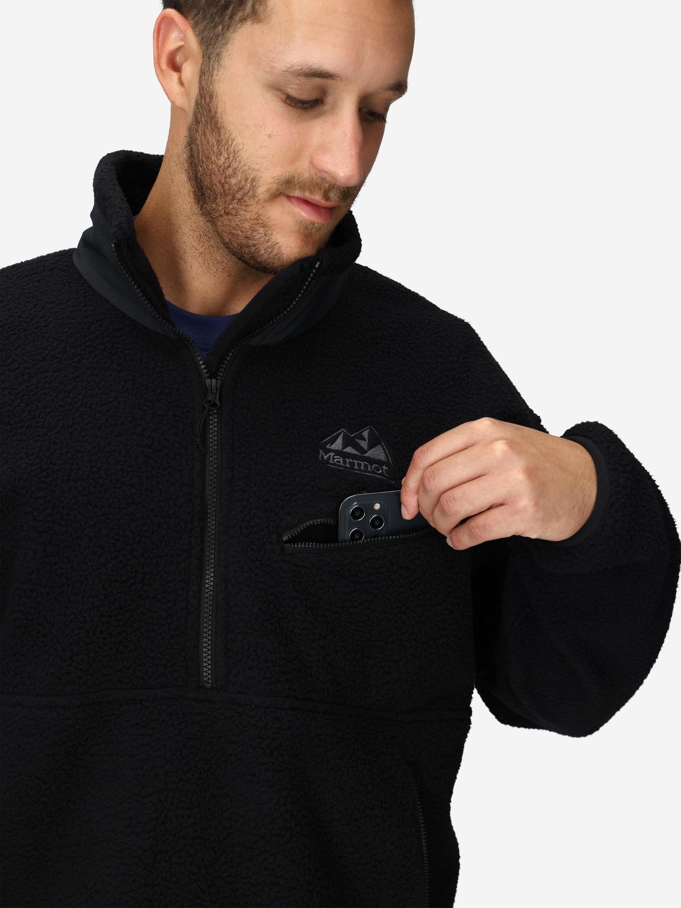 Polar Marmot Hombre 94 Eco Recycled Fleece Negro-3