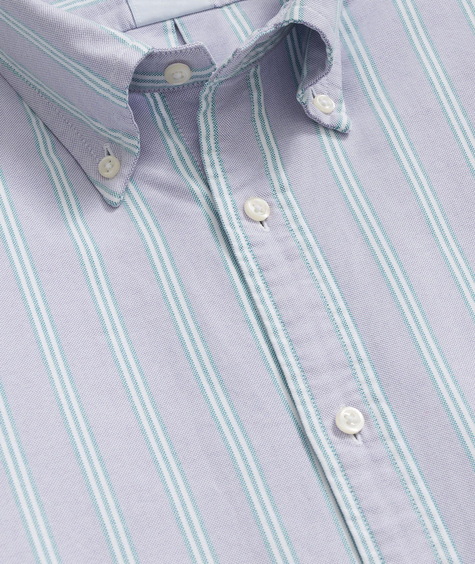 Camisa Brooks Brothers Hombre Ni Frdy Oxf Fall Stripe Reg Morado-1