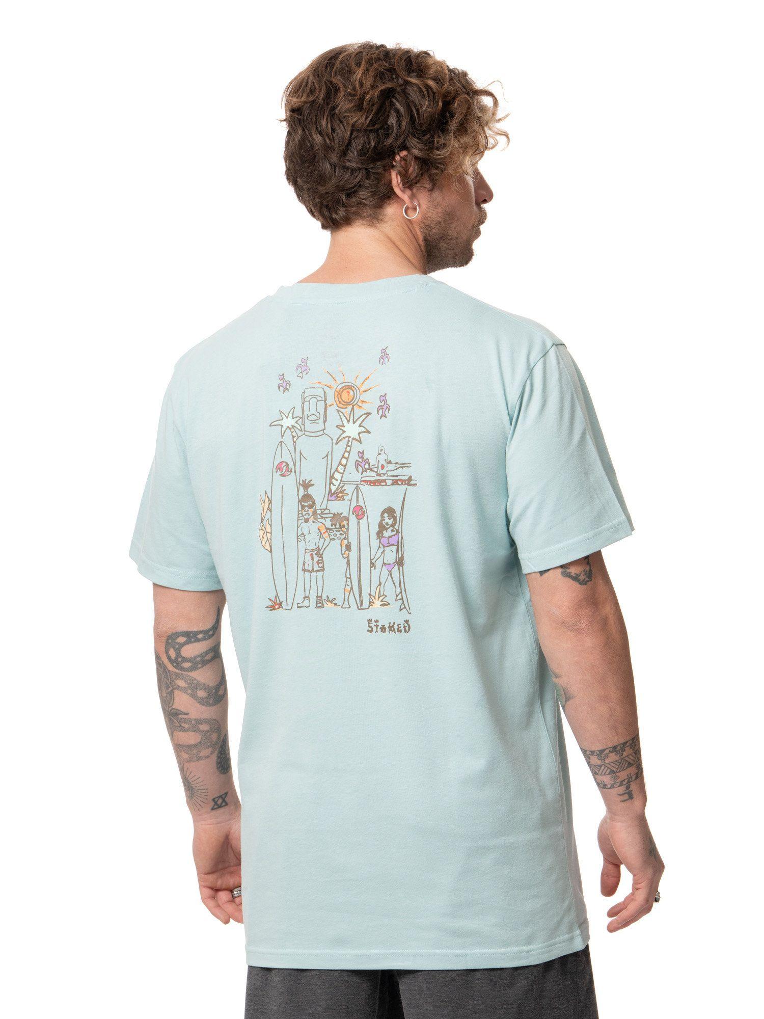 Polera Stoked Hombre Rapanui Verde claro-2