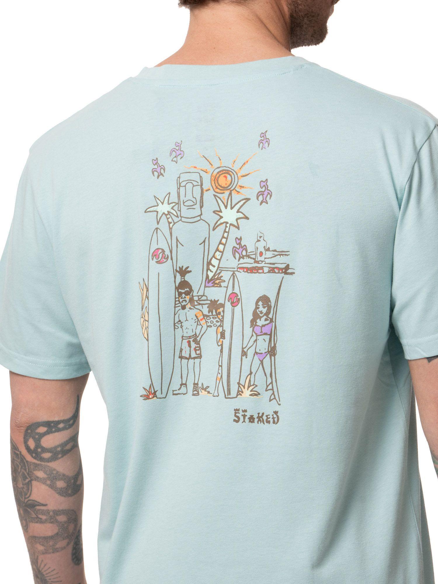 Polera Stoked Hombre Rapanui Verde claro-3